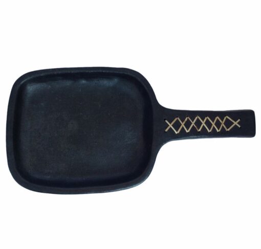 Buy Online Earthenware Clay Serving Dish-Black Pottery