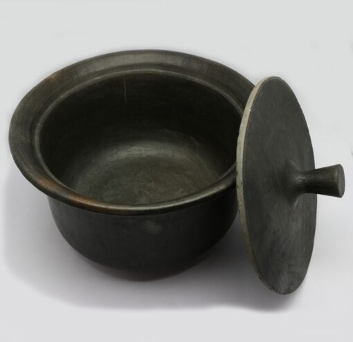 Buy Designer Hand Made Cooking Pot-Black Pottery