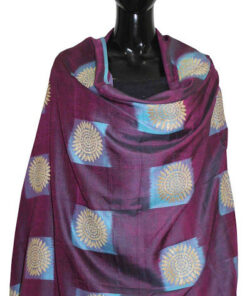 Buy 100 % Pure Dyed Eri Silk Shawl