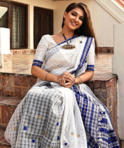 Handwoven Noni Cotton Mekhela Chador-Genuine Handloom