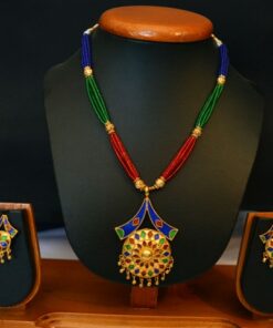 Ethnic Japi Pepa Necklace With Earings