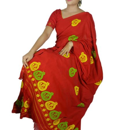 Assam Silk Mekhela Sador | Pink | MugaSilk