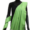 Buy Designer Handmade Silk Shawl-Lite Green Color