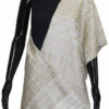 Buy Designer Ethnic Handwoven Silk Shawl(White)