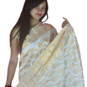 hand work mekhela sador