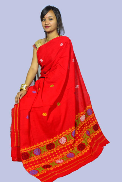 buy mekhela sador online Red Miching 