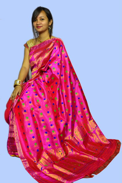 assamese silk mekhela sador