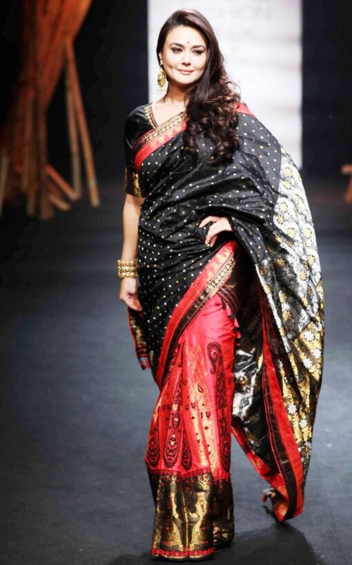 Designer Assam Silk Black