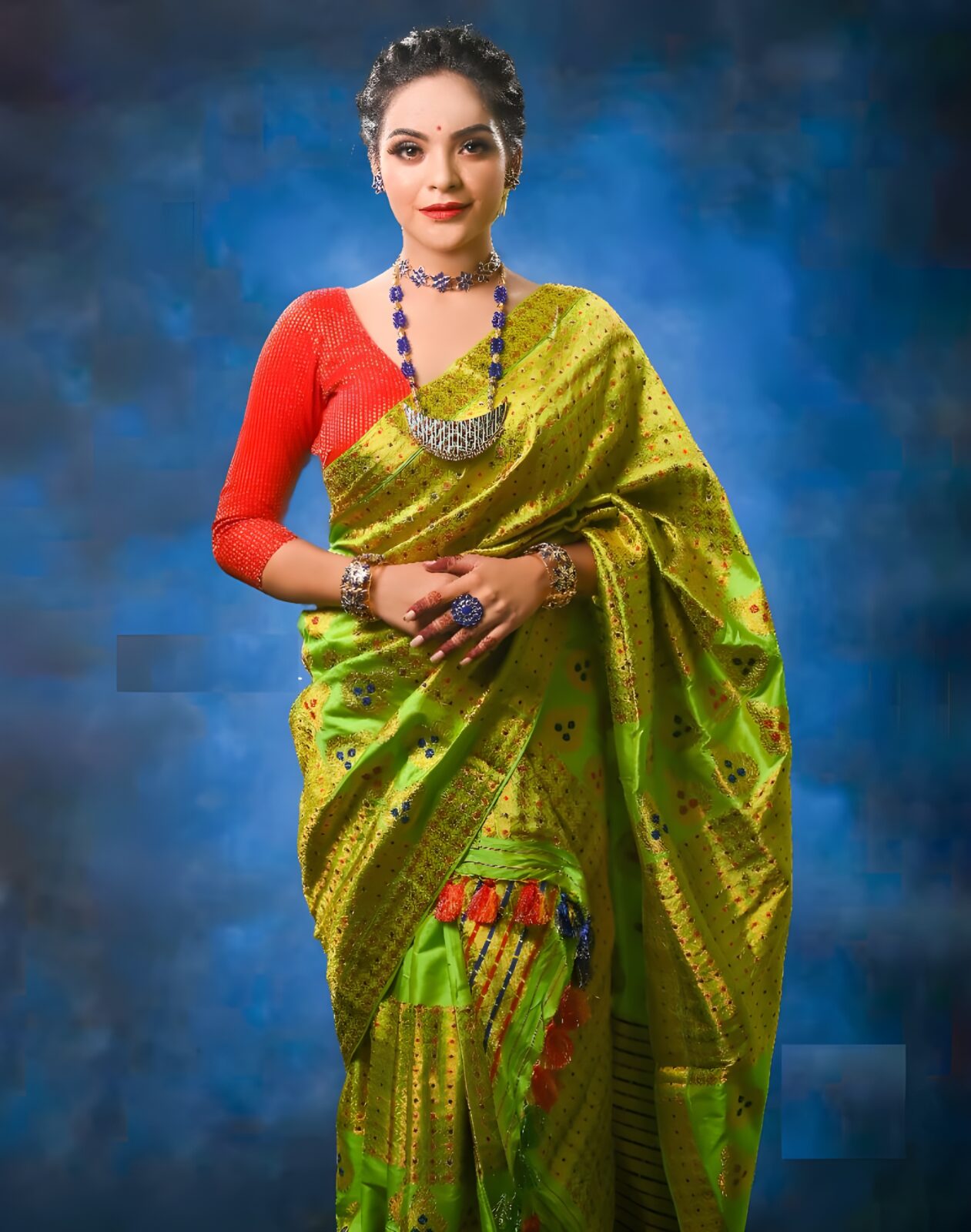 white christmas dresses Mekhela Chador (Assamese Dress) – BRIN Project by Reshma main image 1